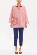 Powder Rose  detail  shabby chic shirt  10741