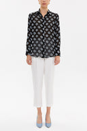 Black Blue Shabby shirt  10746