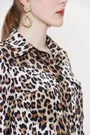 Pars Snap-fastened fitted waist shirt  10759