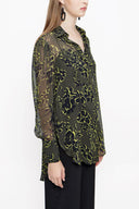 Khaki Wide cut shirt 10761