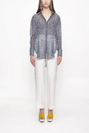 Patterned Wide cut shirt 10761