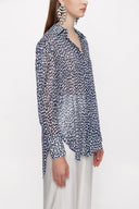 Patterned Wide cut shirt 10761