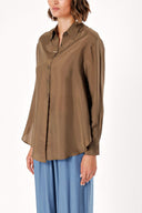 Khaki Wide cut shirt 10763