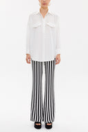 White Wide cut shirt 10764