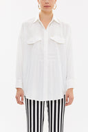 White Wide cut shirt 10764