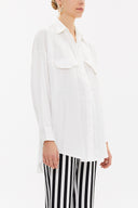 White Wide cut shirt 10764