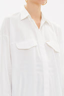White Wide cut shirt 10764