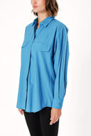 Blue Wide cut shirt 10764