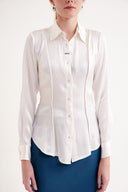 Ecru Slim fit shirt 10766