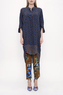 Patterned Wide cut shirt 10807