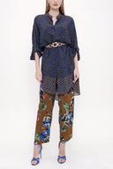 Patterned Wide cut shirt 10807