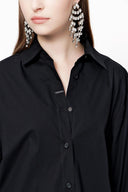 Black Wide cut shirt 10810