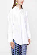 White Wide cut shirt 10810
