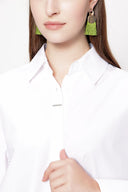 White Wide cut shirt 10810