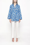 Patterned Wide cut shirt 10810