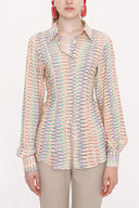 Beige Slim fit shirt 10811