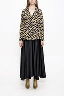 Dark Beige Wide cut shirt 10814