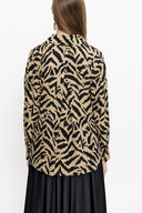 Dark Beige Wide cut shirt 10814