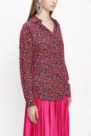 Fuchsia Wide cut shirt 10814