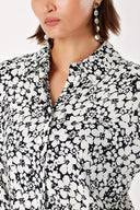 Black White Wide cut shirt 10814