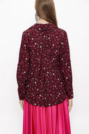 Burgundy Wide cut shirt 10814