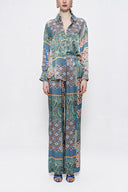 Patterned Wide cut shirt 10817