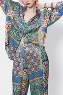 Patterned Wide cut shirt 10817