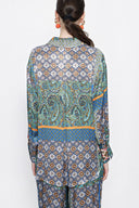 Patterned Wide cut shirt 10817