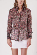 Floral Printed Printed chiffon shirt 10819