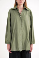 Olive Wide cut shirt 10820