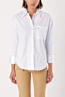White Wide cut shirt 10824