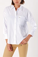 White Wide cut shirt 10824