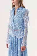 Blue Lace shirt 10825