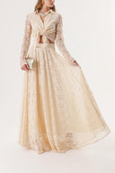 Beige Lace shirt 10825