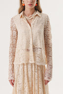 Beige Lace shirt 10825