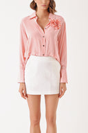 Pink Floral detailed shirt 10832