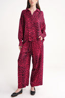 Burgundy Loose fit shirt 10846