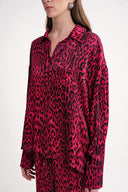 Burgundy Loose fit shirt 10846