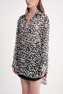 Black White Loose fit shirt 10847