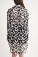 Black White Loose fit shirt 10847