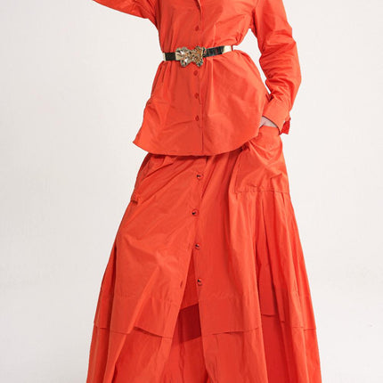 Orange Loose fit shirt 10852