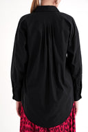Black Loose-fit poplin shirt 10853