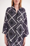 Lilac Loose fit pocket shirt 10858