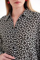 Patterned Loose fit pocket shirt 10858