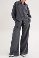 Gray Loose fit shirt 10861