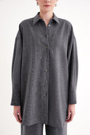 Gray Loose fit shirt 10861