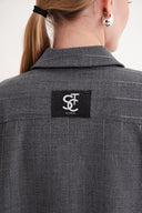 Gray Loose fit shirt 10861