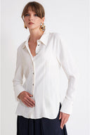 White Relaxed fit shirt 10867