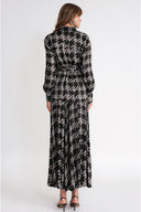 Black Loose fit belted shirt 10871