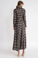 Brown Loose fit belted shirt 10871